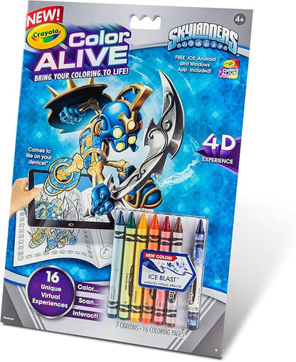 Crayola Color Alive Action Coloring Pages - Skylanders
