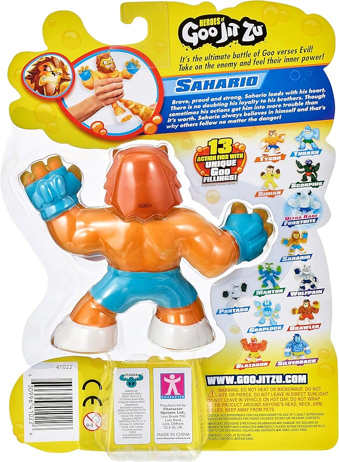 Heroes of Goo Jit Zu - Single Sandy Lion Action Figure, Sahario