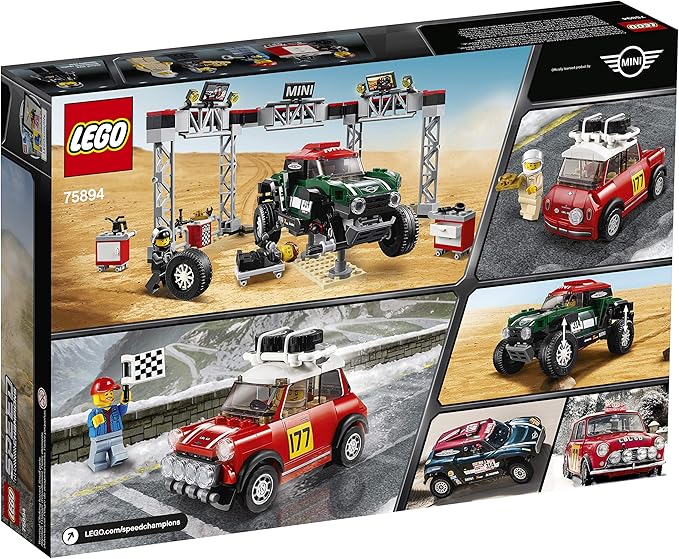 LEGO Speed Champions 1967 Mini Cooper S Rally and 2018 Mini John Cooper Works Buggy 75894 Building Kit (481 Pieces)