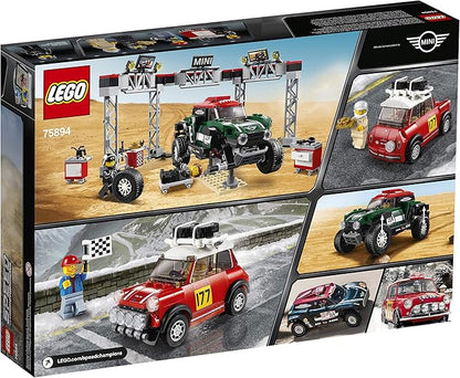 LEGO Speed Champions 1967 Mini Cooper S Rally and 2018 Mini John Cooper Works Buggy 75894 Building Kit (481 Pieces)