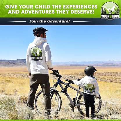 Kids Bike Seat, Bike Seat for Kids for The Front of The Bicycle, Child Bike Seat Compatible with Mountain Bikes, Ages 2-6, Max Weight 52lbs