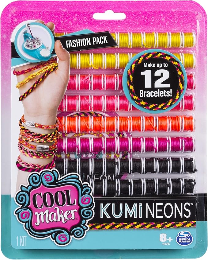 Cool Maker - KumiFantasy Fashion Pack, Makes Up to 12 Bracelets with The KumiKreator, for Ages 8 and Up