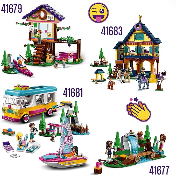 LEGO® Friends Forest Horseback Riding Center 41683 Building Kit; Horse Riding