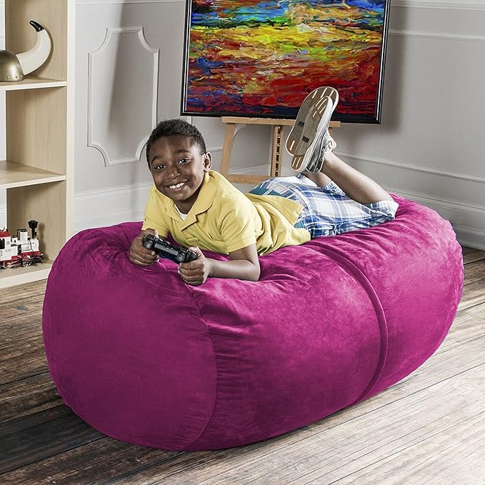 Jaxx Sofa Saxx Bean Bag Lounger, 4-Feet, 4-foot, Fuchsia