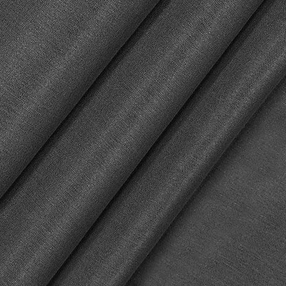 Eclipse Fresno Modern Blackout Thermal Rod Pocket Window Curtain for Bedroom (1 Panel), 52 in x 108 in, Charcoal