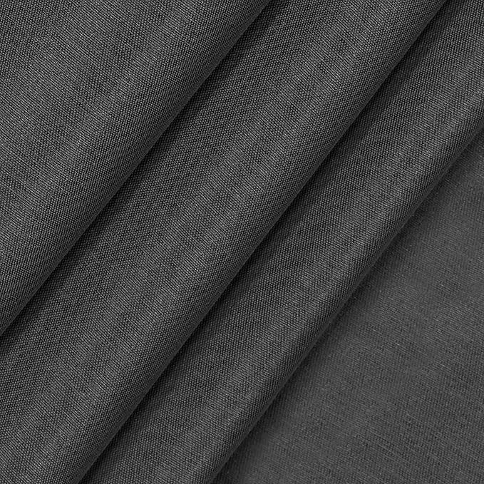 Eclipse Fresno Modern Blackout Thermal Rod Pocket Window Curtain for Bedroom (1 Panel), 52 in x 95 in, Charcoal (Pack of 5)