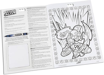 Crayola Color Alive Action Coloring Pages - Skylanders