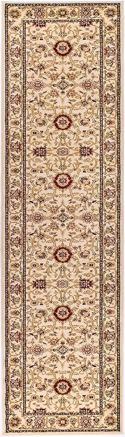 SAFAVIEH Lyndhurst Collection Runner Rug - 2'3" x 6', Ivory & Ivory, Traditional Oriental Design, Non-Shedding & Easy Care, Ideal for High Traffic Areas in Living Room, Bedroom (LNH212L)