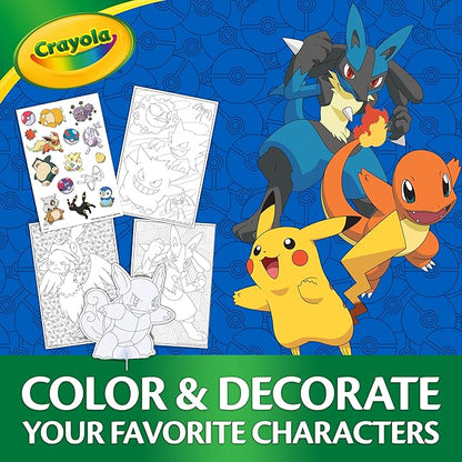 Crayola Pokémon Squirtle Coloring Art Case (71+ pcs), Kids Art Set, Coloring Pages and Markers, Pokemon Toys, Gift for Kids, 4+