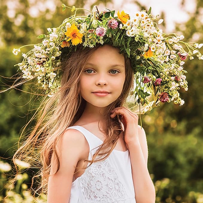 House of Marbles Retro Family Fun Wooden Flower Press Kit for Children Who Love DIY Nature Gifts, for Dried Pressed Flowers, to Preserve Your Favourite Colorful Flora