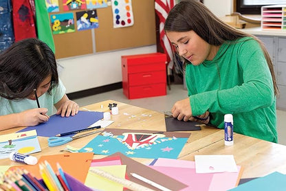 Tru-Ray Heavyweight Construction Paper, Cool Assorted Colors, 12" x 18", 50 Sheets (102943)