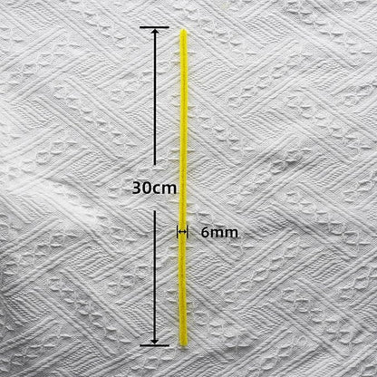 Qirimoi Yellow Pipe Cleaners Craft Pipe Cleaners Bulk Pipecleaners Crafts Supplies，200Pcs Yellow