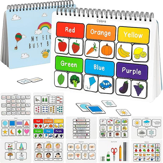Preschool Busy Book for Toddlers, Montessori Toys for Toddlers, Autism Sensory Educational Toys, Preschool Learning, Kindergarten Learning Activities, Special Needs Toys