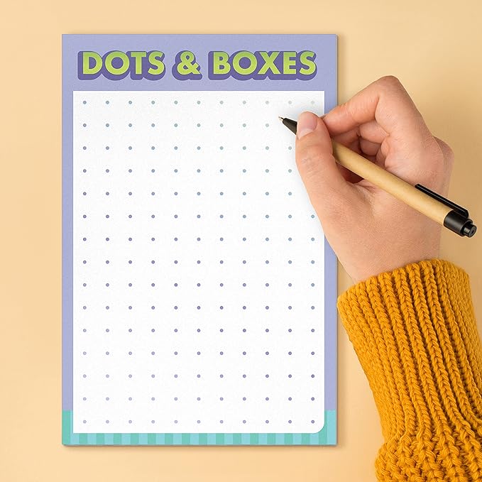 Knock Knock Vacation On-The-Go Game Pad, Vacation & at-Home Activities for Kids, 6 Games (Hangman, Scavenger Hunt, Finish The Doodle, Dots & Boxes, Mazes, Fortune Teller), 6 x 9-inches