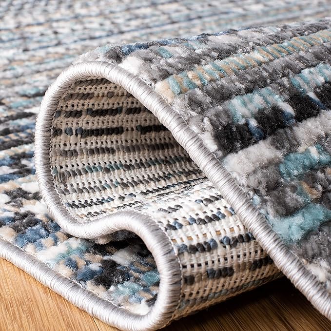 SAFAVIEH Sedona Collection Runner Rug - 2' x 8', Dark Grey & Ivory, Moroccan Boho Tribal Design, Non-Shedding & Easy Care, Ideal for High Traffic Areas in Living Room, Bedroom (SED819F)