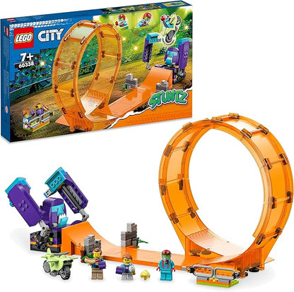 Lego City Stuntz Smashing Chimpanzee Stunt Loop 60338 Building Toy Set for Boys, Girls, and Kids Ages 7+ (226 Pieces)