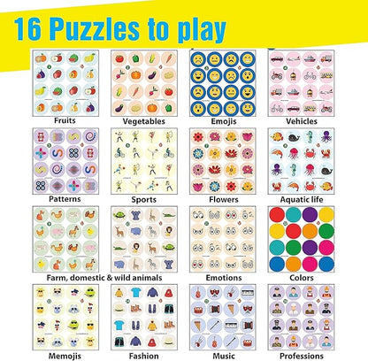 Butterfly EduFields Brain Teaser Puzzles | Memory Matching Games for Kids Ages 4-8 | Board Game, Memory Skills Training Set for Toddlers Ages 4 6 8 Year Old Boys Girls