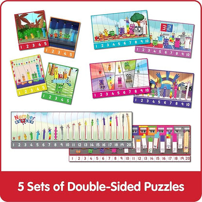hand2mind Numberblocks Sequencing Puzzle Set, ﻿Sequence Cards, Matching Game, Math Toys, Toddler Educational Toys, Preschool Learning Activities, Kids Birthday Gifts, Easter Basket Stuffers for Kids