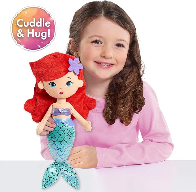 Disney Princess So Sweet Princess Ariel, 13.5-Inch Plush with Red Hair, The Little Mermaid