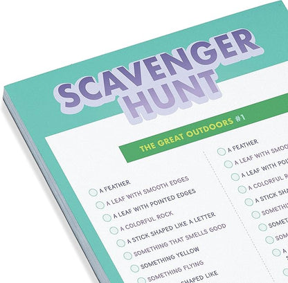 Knock Knock Vacation On-The-Go Game Pad, Vacation & at-Home Activities for Kids, 6 Games (Hangman, Scavenger Hunt, Finish The Doodle, Dots & Boxes, Mazes, Fortune Teller), 6 x 9-inches