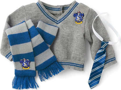 American Girl Harry Potter 18-inch Doll Ravenclaw Outfit with Sweater, Tie, and Scarf Featuring House Crest, For Ages 6+