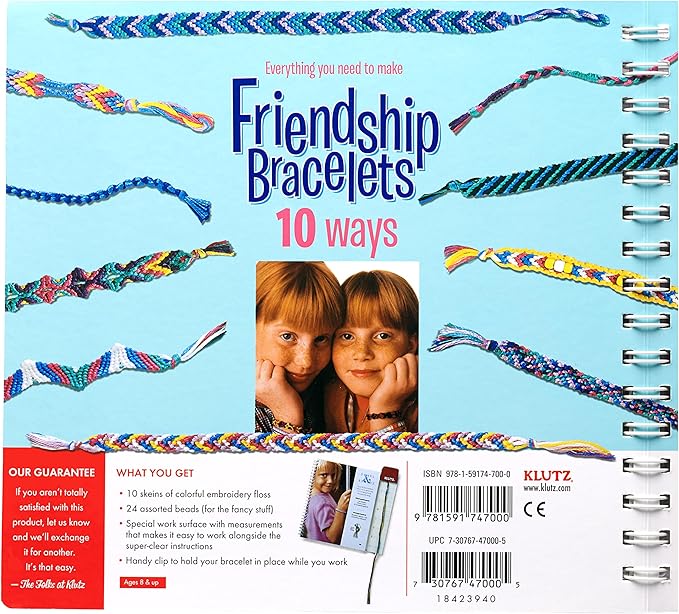 Klutz Friendship Bracelets Craft Kit Multicolored, 10.5" Length x 0.69" Width x 9" Height