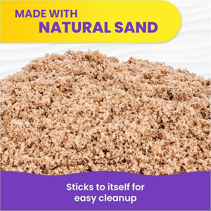 Kinetic Sand, 3.25lbs Beach Play Sand, Moldable Sensory Toys for Kids, Resealable Bag, for Ages 3 and up (Amazon Exclusive)