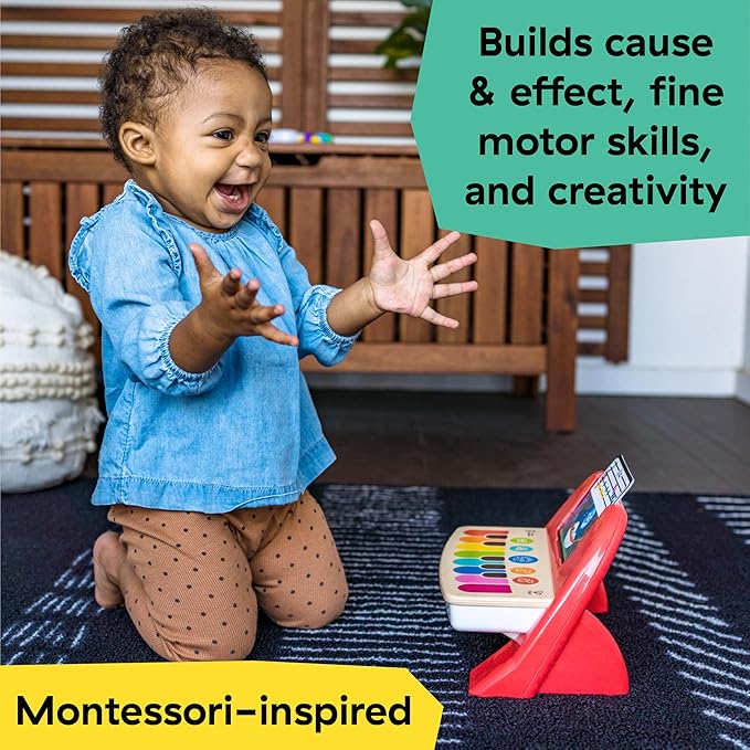 Baby Einstein Cal’s First Melodies Magic Touch Wooden Piano Musical Baby Toy, Ages 6 Months +
