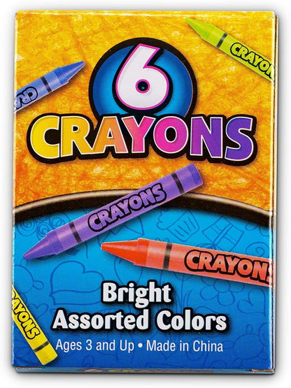 Bedwina Bulk Crayons - Case of 120, 6-Packs Total 720 Crayons Bulk School Supplies for Kids, Toddlers, Teachers, Restaurants & Classrooms, Nontoxic Travel, Party Favors, Goody Bags, Stocking Stuffers