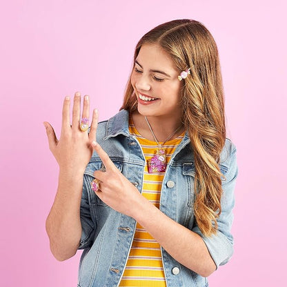 Sweets Jewelry Pack - Quick & Easy DIY Resin Inspired Craft Activity Kit for Kids Ages 7 & Up, Multicolor (10876)