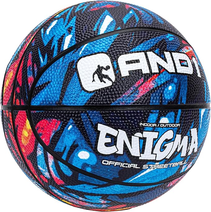 AND1 Mini Basketball 3 Pack Set for Kids (Deflated w/Pump Included): - Size 3 7-Inch Premium Youth Size Basketballs, Easy to Grip