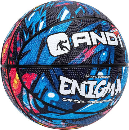 AND1 Mini Basketball 3 Pack Set for Kids (Deflated w/Pump Included): - Size 3 7-Inch Premium Youth Size Basketballs, Easy to Grip