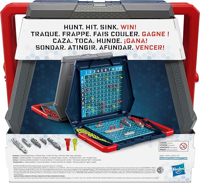 Battleship Classic Board Game | Strategy Games for Kids and Adults | Ages 7+ | 2 Players | Fun Kids Games | Family Games