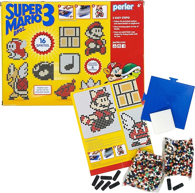 Perler Beads Super Mario Crafts Mega Activity Kit, 4013 pcs