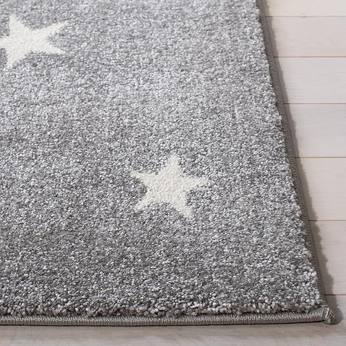 SAFAVIEH Carousel Kids Collection Runner Rug - 2' x 8', Grey & Ivory, Koala Design, Non-Shedding & Easy Care, Ideal for High Traffic Areas for Boys & Girls in Playroom, Nursery, Bedroom (CRK195F)