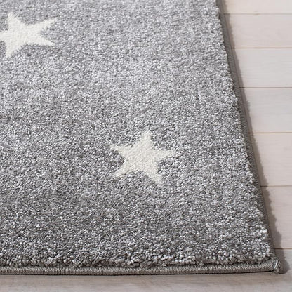 SAFAVIEH Carousel Kids Collection Runner Rug - 2' x 8', Grey & Ivory, Koala Design, Non-Shedding & Easy Care, Ideal for High Traffic Areas for Boys & Girls in Playroom, Nursery, Bedroom (CRK195F)