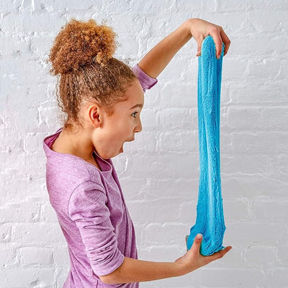 by Horizon Group USA, 1.5 Lbs of Stretchable, Expandable, Moldable Cloud Slime, Non Stick, Slimy Play Sand in A Reusable Bucket, Blue- A Sensory Activity , Light Blue