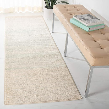 SAFAVIEH Adirondack Collection Runner Rug - 2'6" x 6', Green & Ivory, Modern Ombre Design, Non-Shedding & Easy Care, Ideal for High Traffic Areas in Living Room, Bedroom (ADR142Y)