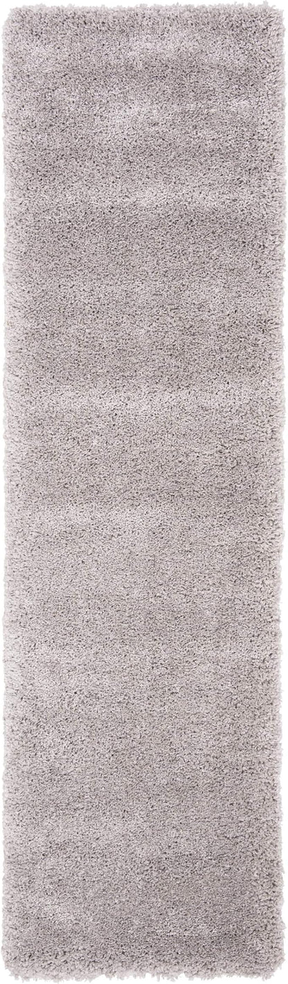 SAFAVIEH Royal Shag Collection Runner Rug - 2'2" x 8', Grey, Non-Shedding & Easy Care, 2-inch Thick Ideal for High Traffic Areas in Living Room, Bedroom (RYG115F)