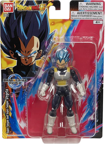 Bandai Namco - Dragon Ball Super - Super Saiyan Blue Vegeta, Dragon Ball Evolve 5" Action Figure