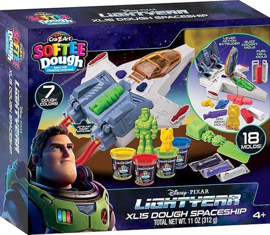 Disney Pixar Lightyear XL15 Dough Spaceship Softee Dough Modeling Dough Playset for Kids Ages 4 and Up