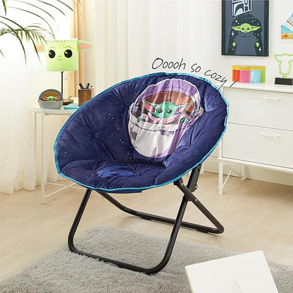 Idea Nuova Foldable Saucer Chair, Star Wars Mandalorian