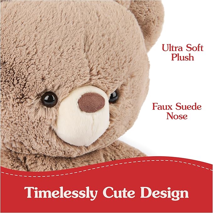 GUND Kai Teddy Bear Plush Toy, Premium Stuffed Animal for Ages 1 and Up, Taupe, 12”