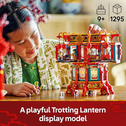 LEGO Spring Festival Trotting Lantern - Learning and Educational Building - Chinese Festival Toy for Kids, Boys and Girls, Ages 9+ - Cultural Gift for Display - Year of The Snake Minifigure - 80116