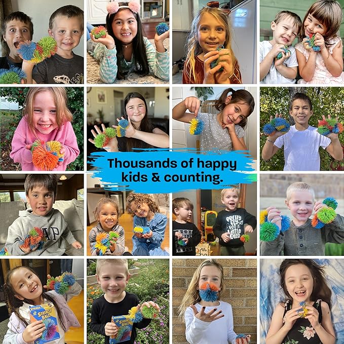 Stringy Balls & Fidget Toys 20 Pack - Fun Sensory Toys for Kids School Classroom - Birthday Gifts Toddler Toys for Boys & Girls - Sensory Bulk Fidget Party Favors 3 4 5 6 7 8 + Year Old Gift Idea