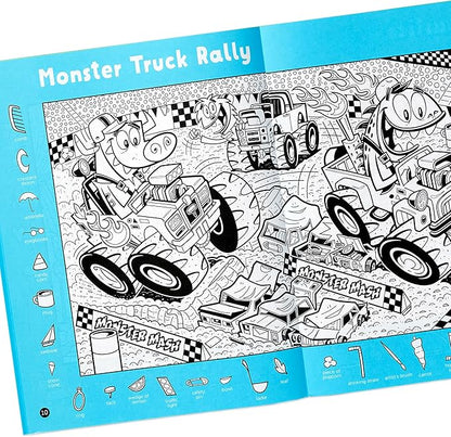 Highlights Hidden Pictures 2023 Activity Books for Kids Ages 6 and Up, 4-Book Set of Travel-Friendly Screen Free Seek and Find Fun, Books Double as Coloring Books