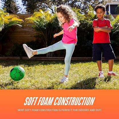 Nerf Kids Foam Mini Soccer Ball - Proshot Youth Soft Mini Foam Soccer Ball - 7" Inch Indoor + Outdoor for Kids - Fun Toy for Practice + Games