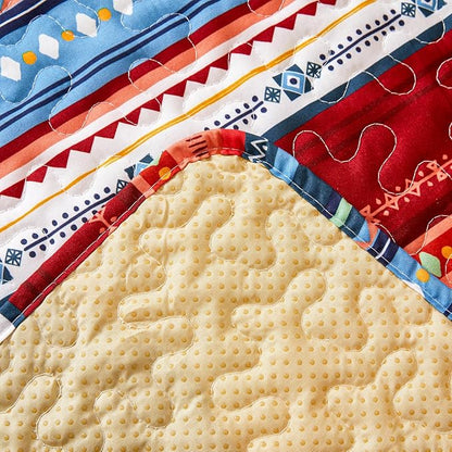 EVENHUG Boho Loveseat Sofa Cover Sofa Slipcover Washable Couch Cover 2 Cushion Sofa Furniture Protector Cover with Elastic Straps for Pets Kids Dog Cat (Loveseat)