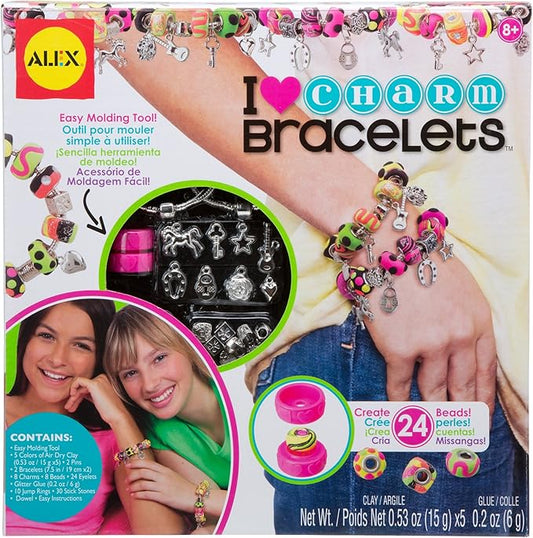 ALEX Toys DIY Wear I Heart Charm Bracelets Kids Art and Craft Activity