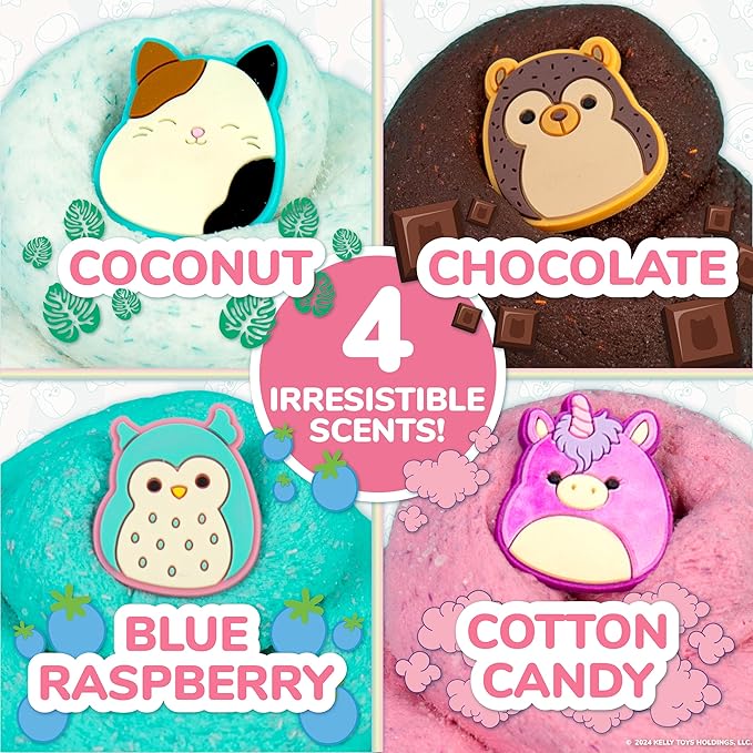 Original Squishmallows Premium Cloud Slime - 4-Pack Scented Slimes